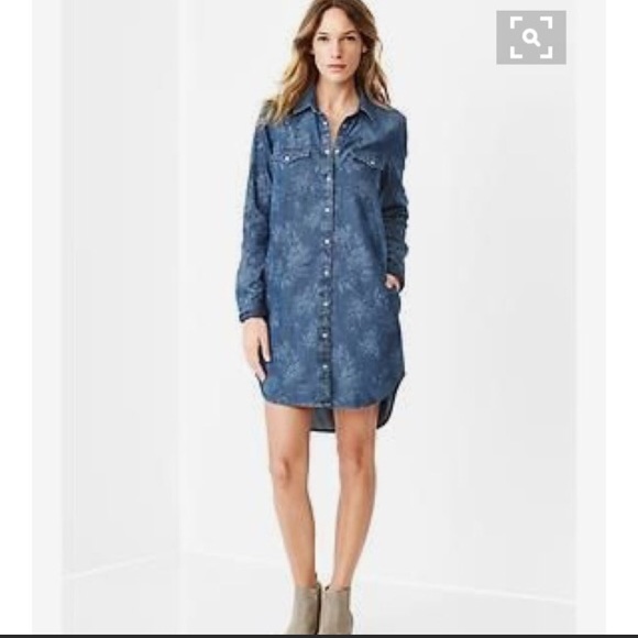 gap denim shirt dress
